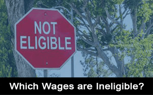 erc - which wages are ineligible?